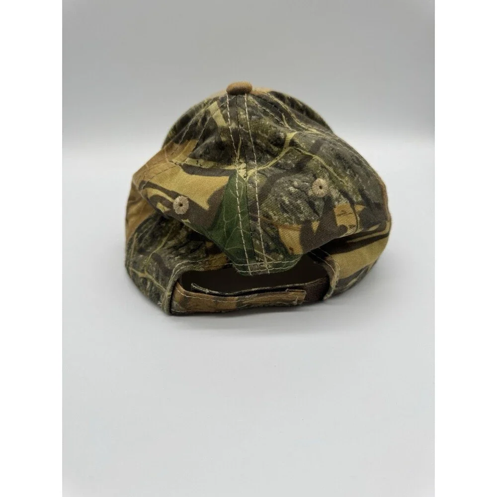 CAT Strapback Baseball Cap Multicolor OS Adjustable Camouflage Vented Holes